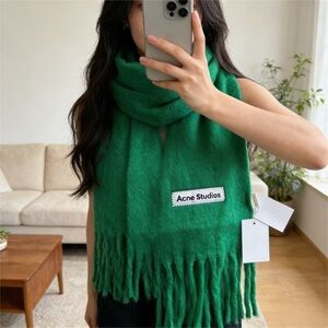 Acne Green Scarf